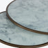 Ropley Nest Coffee Table – White Marble Glass